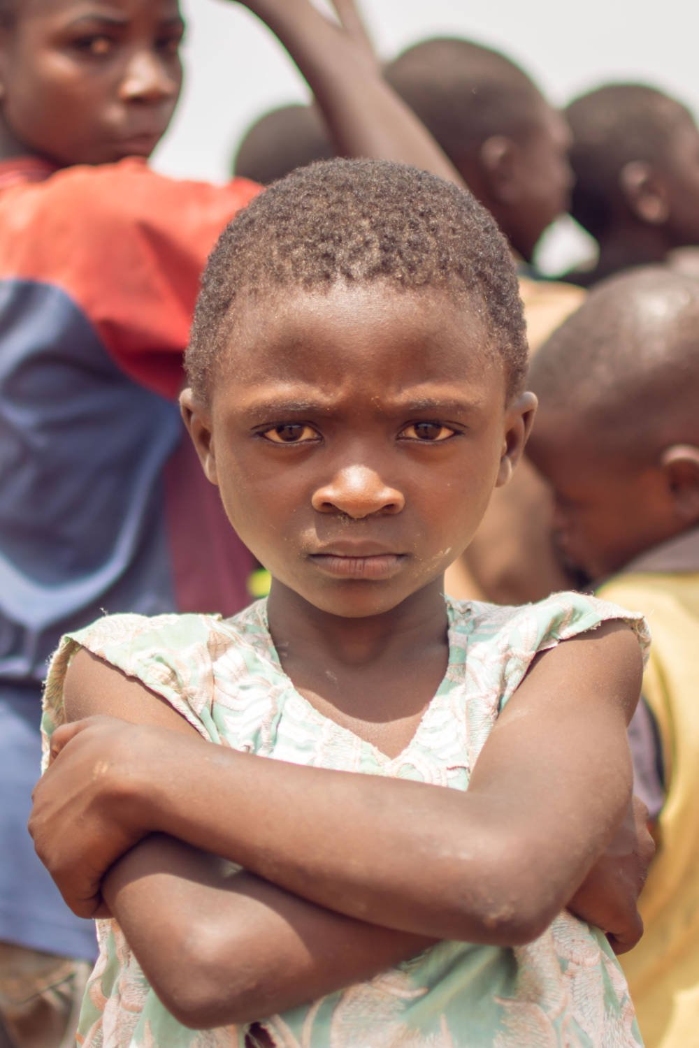 Boy at IDP camp.