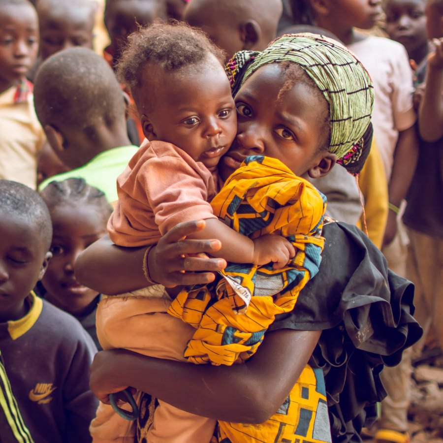 Children at IDP camp.