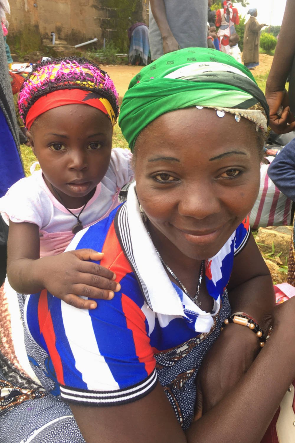 Woman and child at Widow's Conference.