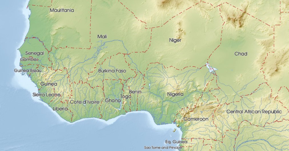 Map of West Africa